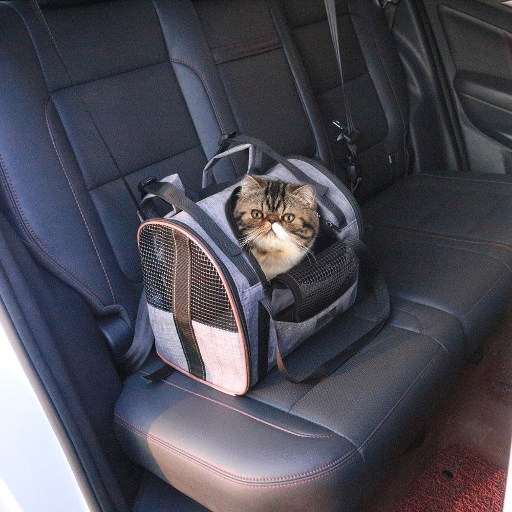 Cozy Folding Pet Travel Carrier – Car Seat & Basket