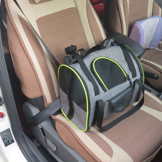 Cozy Folding Pet Travel Carrier – Car Seat & Basket