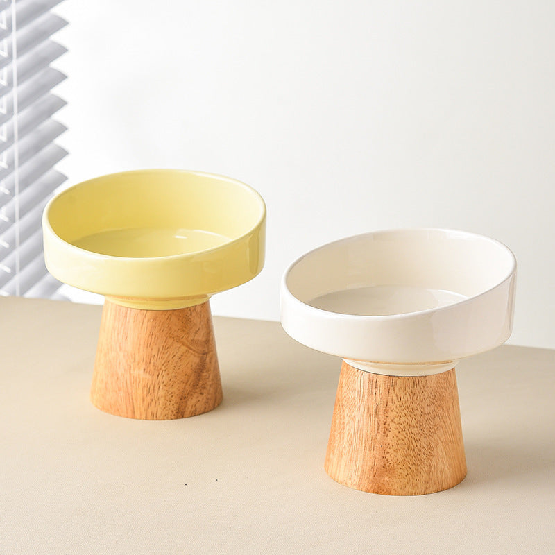 Elevated Cat & Puppy Bowl – Stylish Ceramic Design