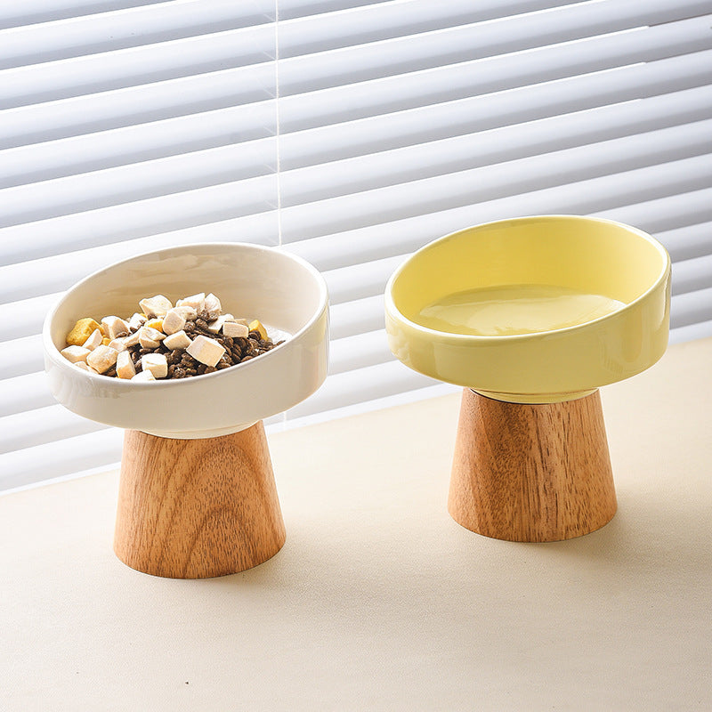 Elevated Cat & Puppy Bowl – Stylish Ceramic Design