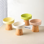 Elevated Cat & Puppy Bowl – Stylish Ceramic Design