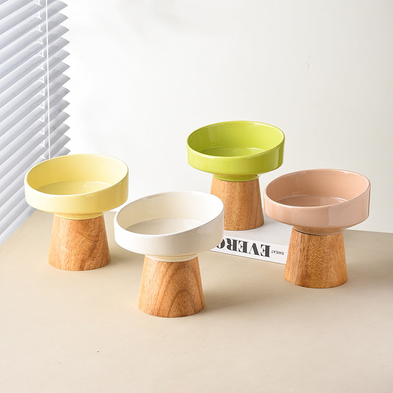 Elevated Cat & Puppy Bowl – Stylish Ceramic Design